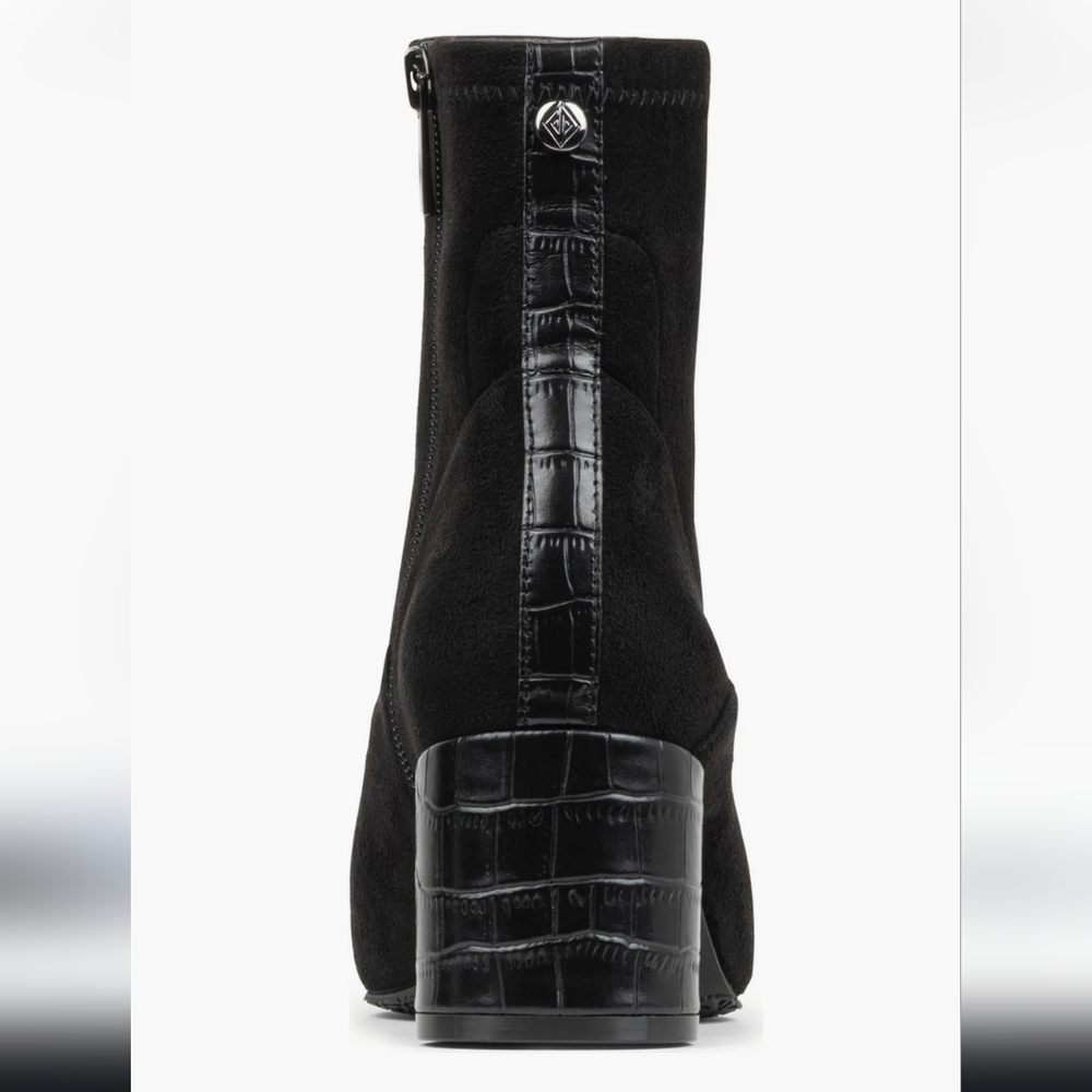 Donald Pliner Black Leather Ankle Boots - Picture 3 of 6